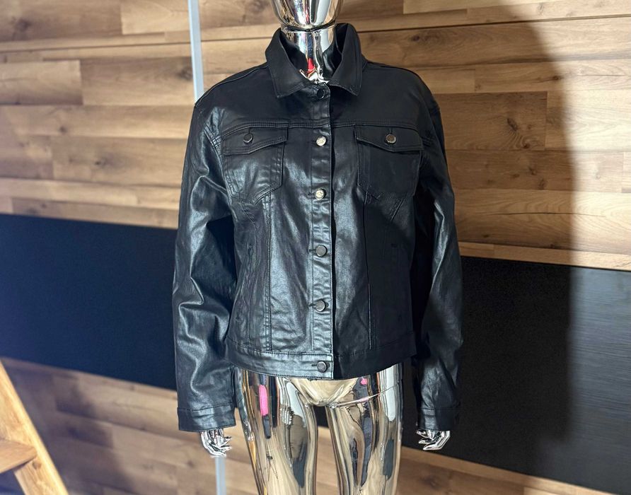 Skórzana Kurtka Damska Re-Dress czarna rozmiar 3XL