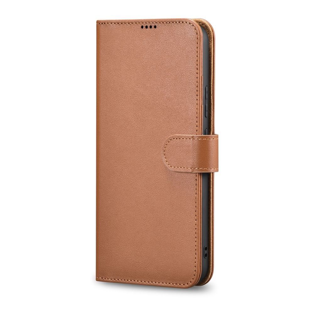 Etui Icarer Haitang Leather Wallet Samsung Galaxy S22 Plus Brązowy