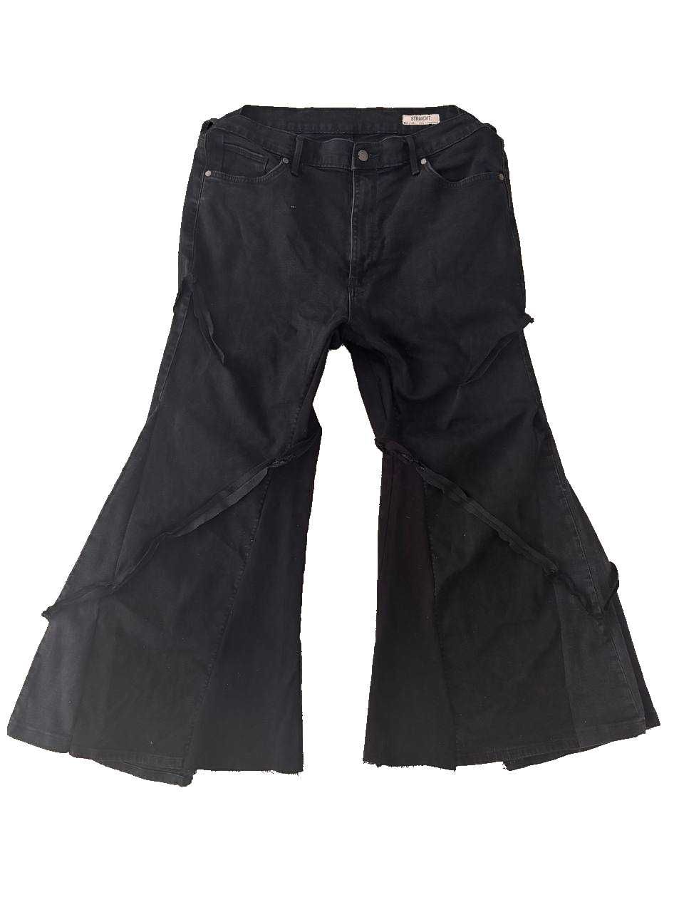 Jeans Flared, opium tipe, rick owens, baggy fit,клеш джинсы