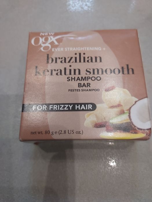 Ogx 3szt szampon keratynowy w kostce