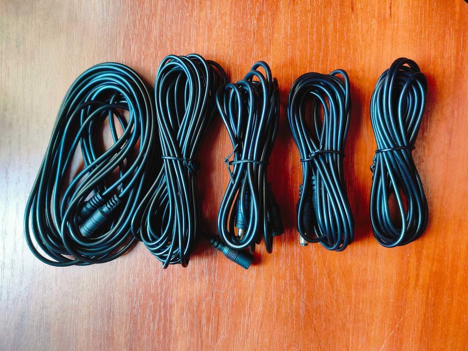 Кабель удлинитель DC-12V 3/5 метров подовжувач видеонаблюдение Wi-Fi