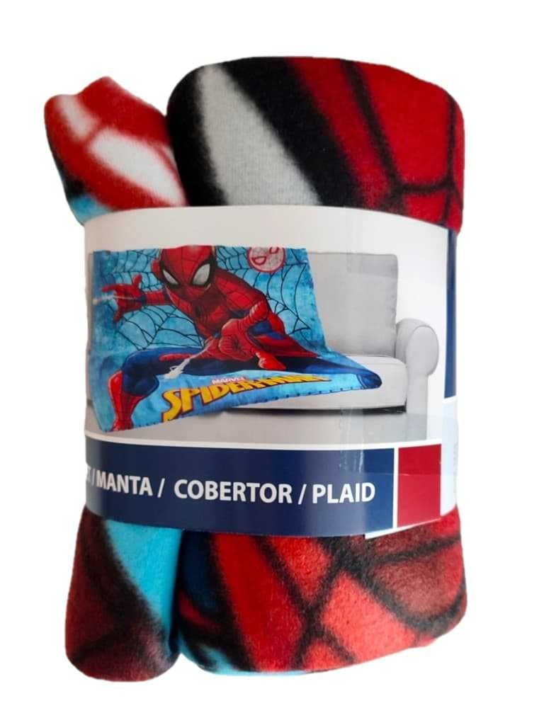 Koc Dziecięcy Polarowy Spiderman 100X140 Kocyk + Poduszka