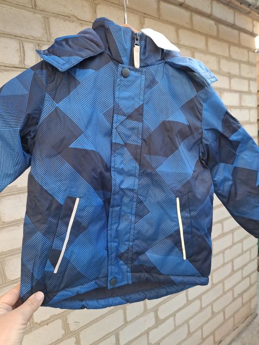 Теплая зимняя куртка для мальчика,  Fun time 110см