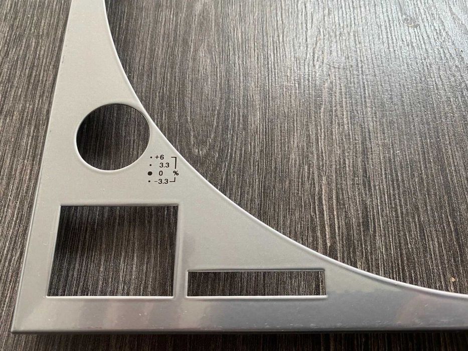 Placa Frontal Prateada Technics SL-1200 MK2 Com  serigrafia