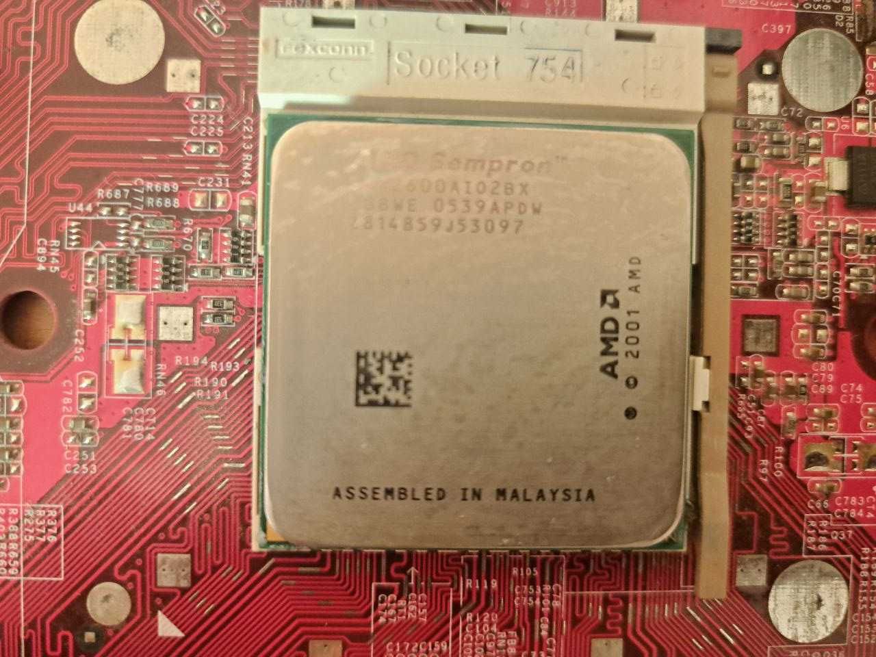 Материнская плата Biostar NF325-A7 socket 754 с AMD Sempron 2600+