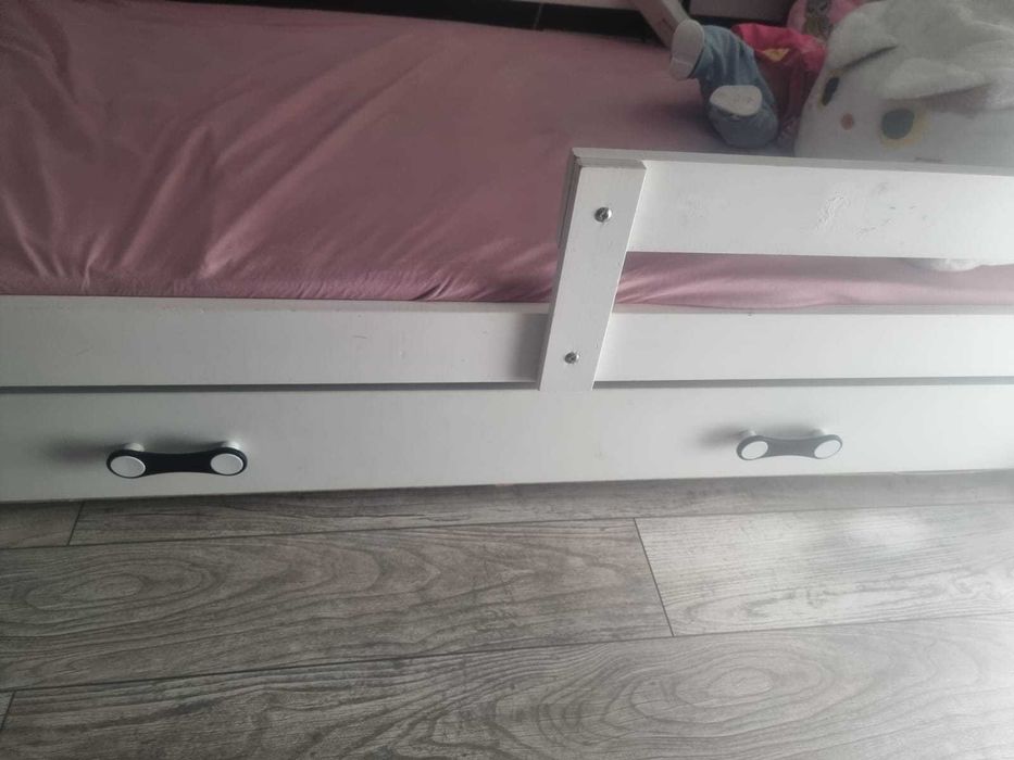 Łóżko dziecięce domek 95 cm x 165 cm z szufladą