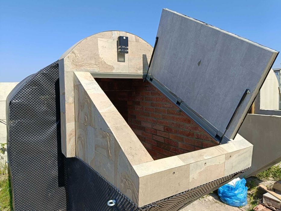 schron , piwniczka betonowa , ziemianka , piwnica , sauna ogrodowa