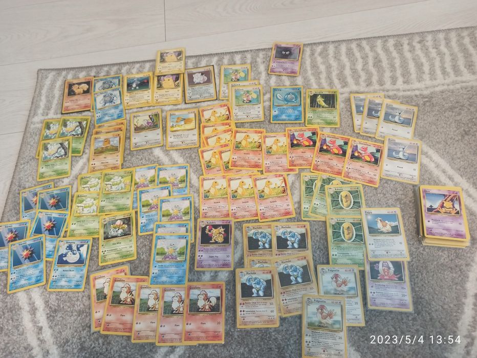 Karty Pokemon Base Set oryginalne prywatna kolekcja