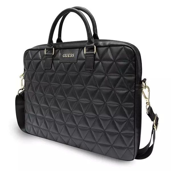 guess torba gucb15qlbk 16" czarna/black quilted