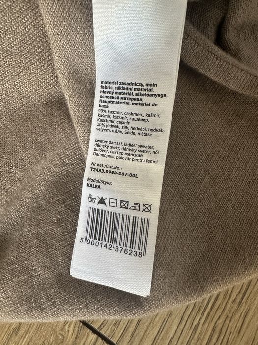 TATUUM Kolekcja Premium golf kaszmir i jedwab L Nowy