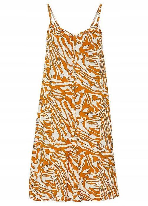 B.P.C sukienka midi na ramiączka z wiskozy 52/54.