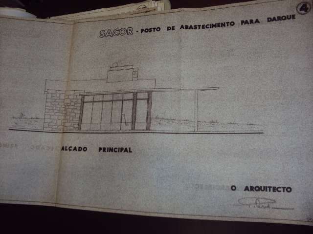 Projecto Arquitectura e Engenharia Posto SACOR de Darque 1960