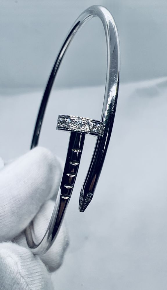 Золотой браслет Cartier Juste un Clou small. Белое золото 750 проба.