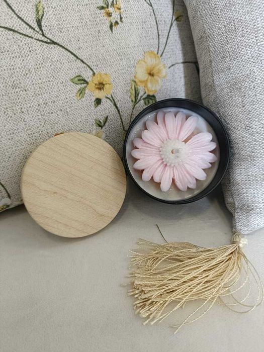 Velas em formato de flor