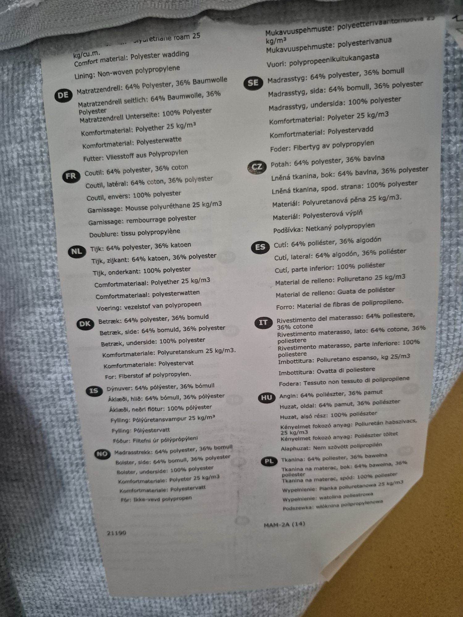 Materac ikea 90x200  sprężyny kieszeniowe średnio twardy  gruby