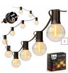 Girlanda Ogrodowa Świetlna 15M 25X Żarówka LED 1W Łańcuch