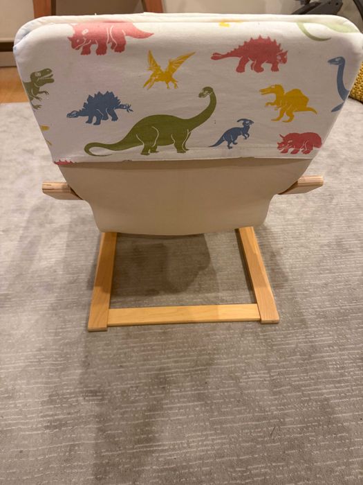 Poltrona p/criança, chapa de bétula/Skogbo motivo animal - IKEA