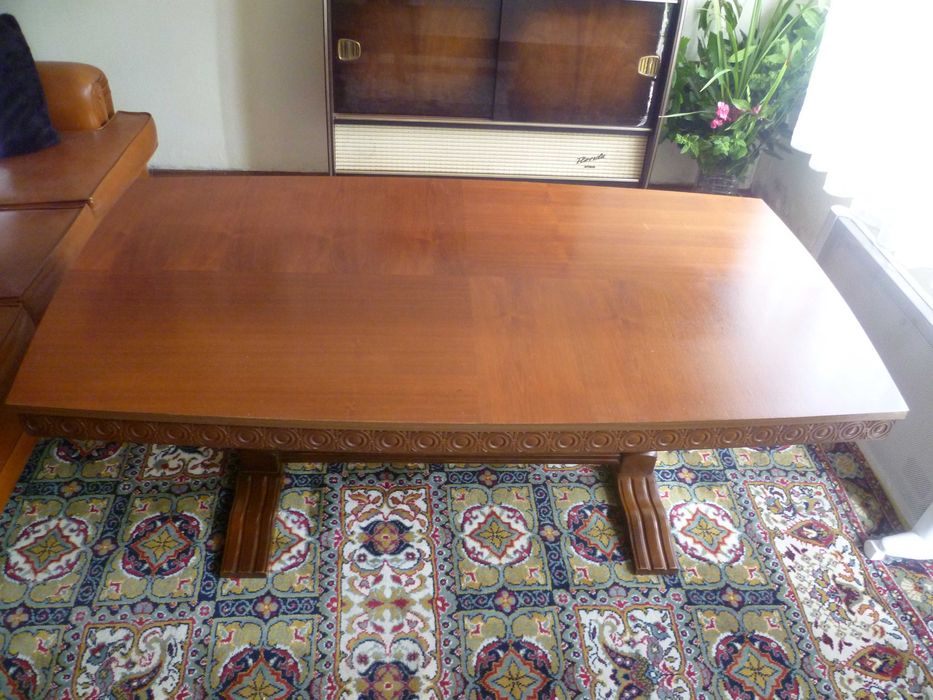 Mesa sala de estar retangular em madeira VINTAGE anos 60-70 Alemanha