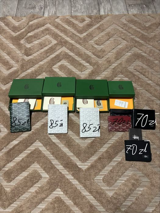 Portfele goyard stussy lacoste