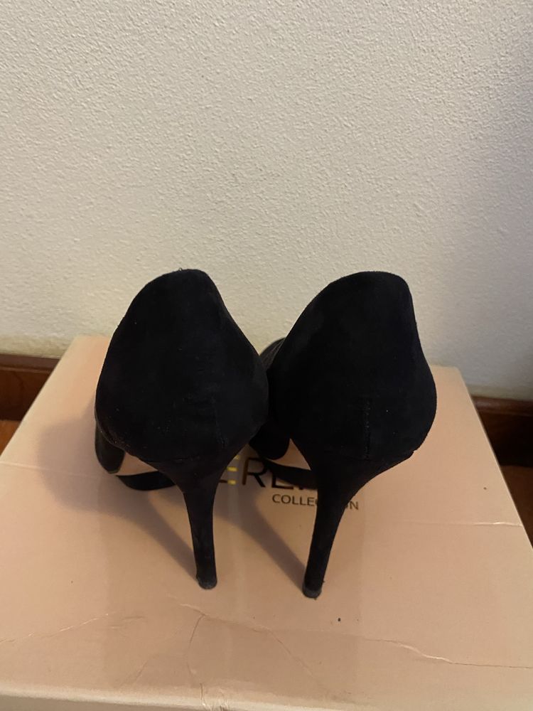 Sapato alto preto
