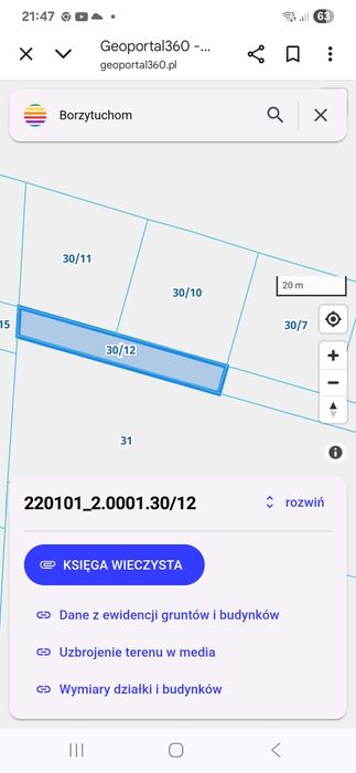 Sprzedam działki, działka, Borzytuchom koło Bytów