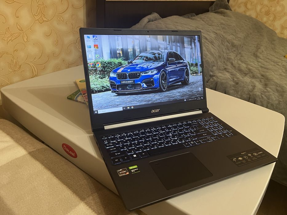 Потужний ігровий ноутбук Acer Aspire 7 (Ryzen 5 6ядер, GTX 1650)
