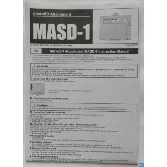 Olympus 1010 Aparat Cyfrowy - Akcesoria