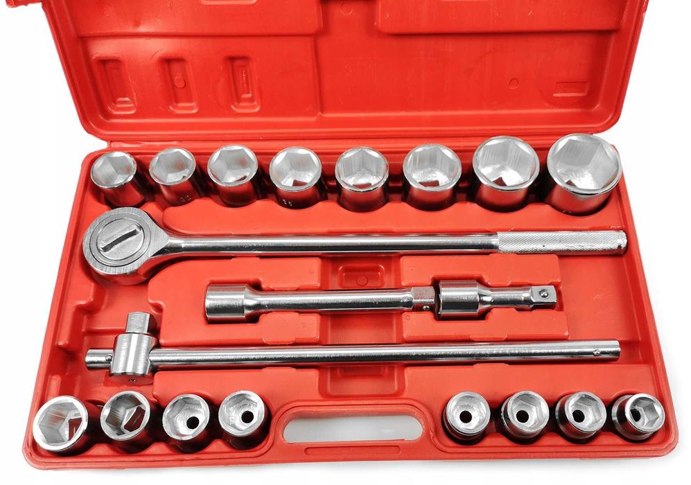 Zestaw kluczy nasadowych 21 szt 19-50mm klucz walizka klucze 6 katne