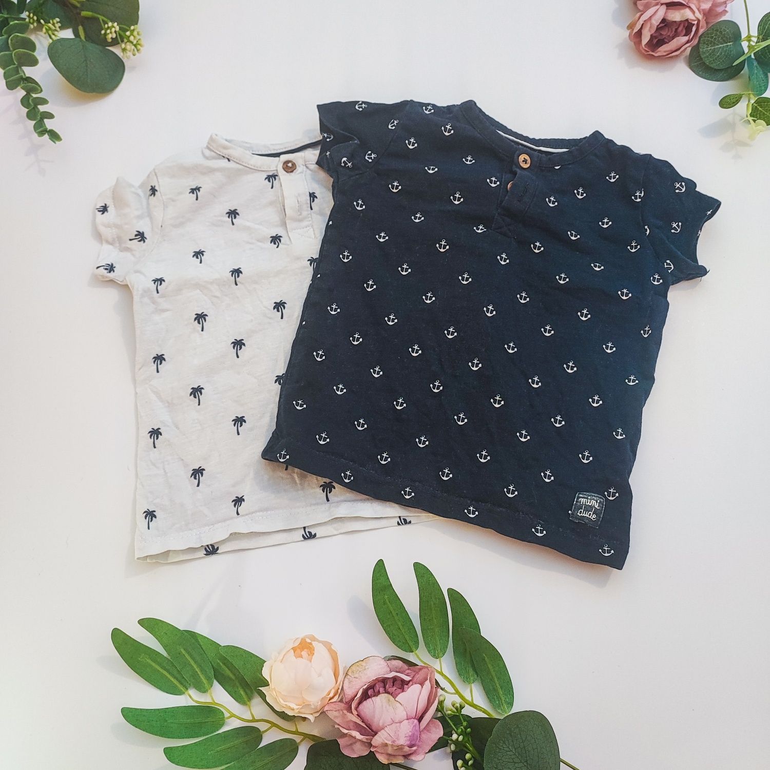 Pack 2 t-shirts bebé KIABI 9M – algodão biológico