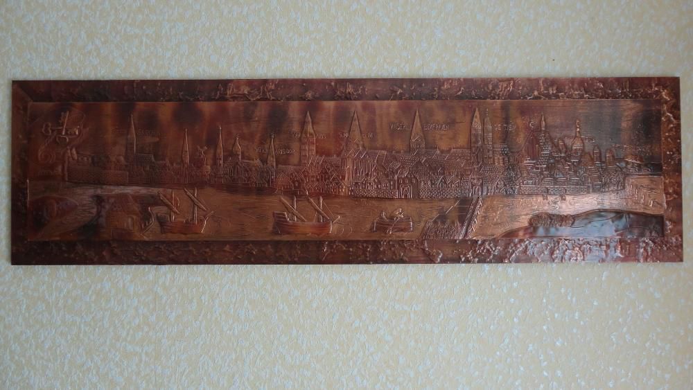 Большая,красивая картина (чеканка). Германия!