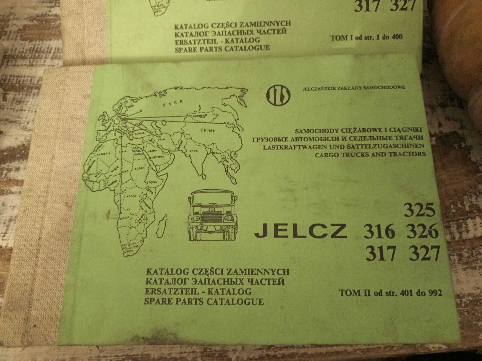 Jelcz. Katalog części zamiennych, instrukcje naprawy.  wydane 1974-75