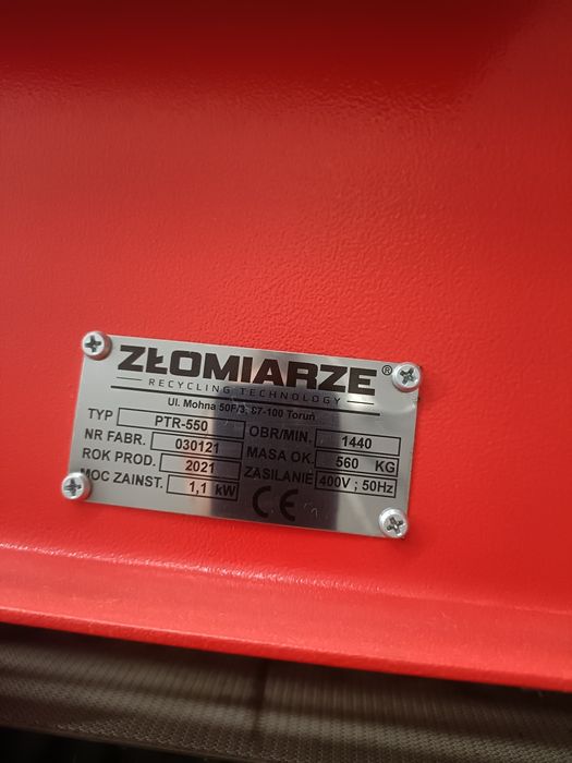 Shredder/Młyn/wielowałowy do kabli/tworzyw sztucznych,separator,młynek