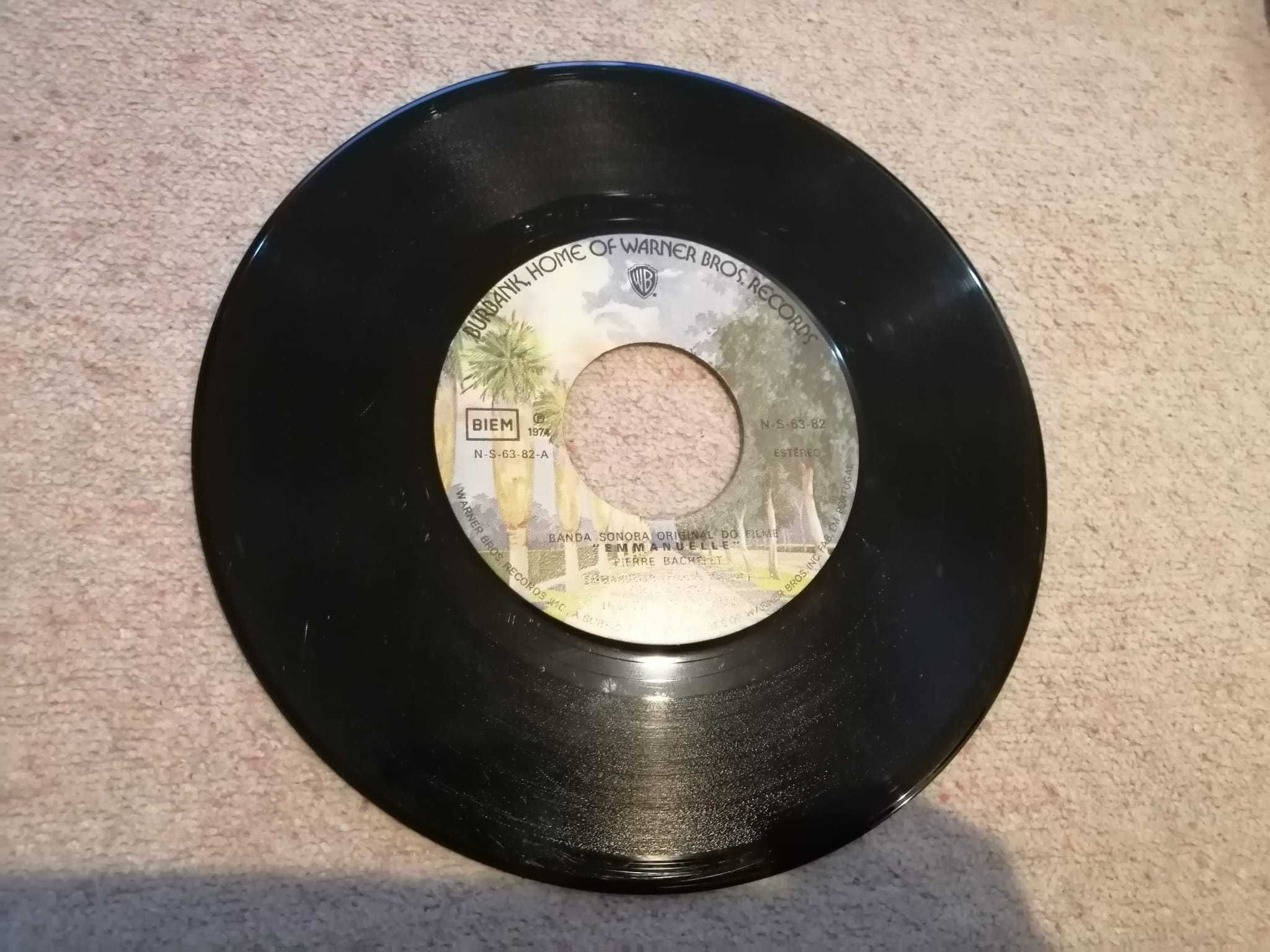 Disco Vinil single, banda sonora Emmanuelle, Pierre Bachelet, 1974