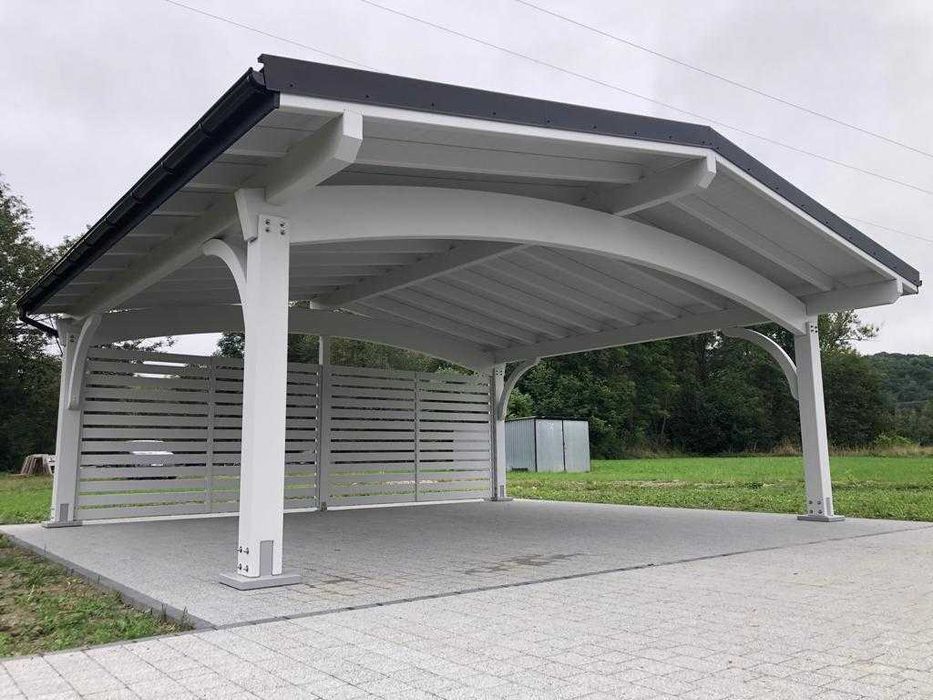 Wiata garażowa drewniana Italia 6x7M BSH