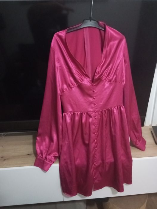 Vestido cetim simples