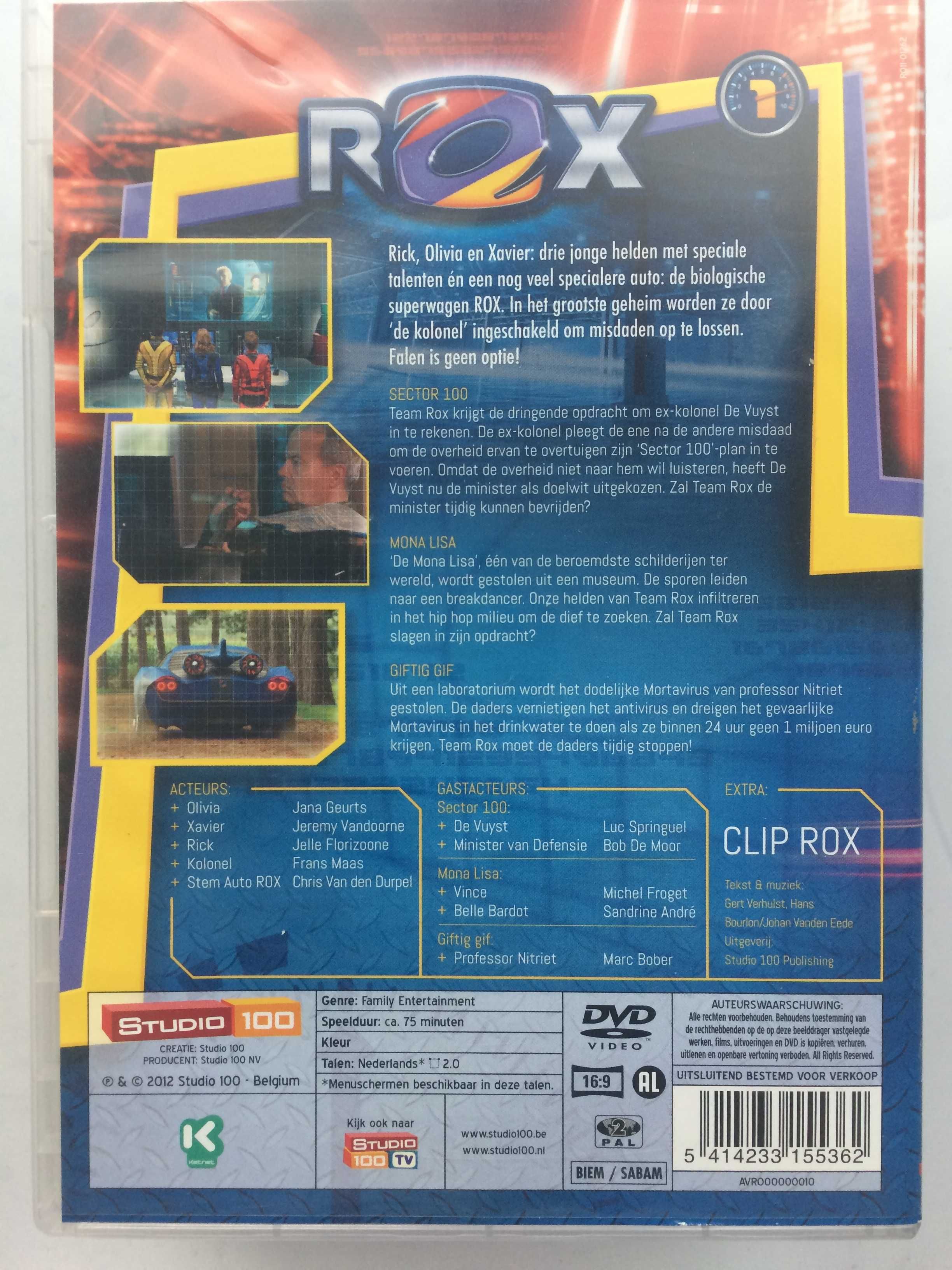 Bajka ROX Części 1-5 Płyty DVD niderlandzki Studio 100