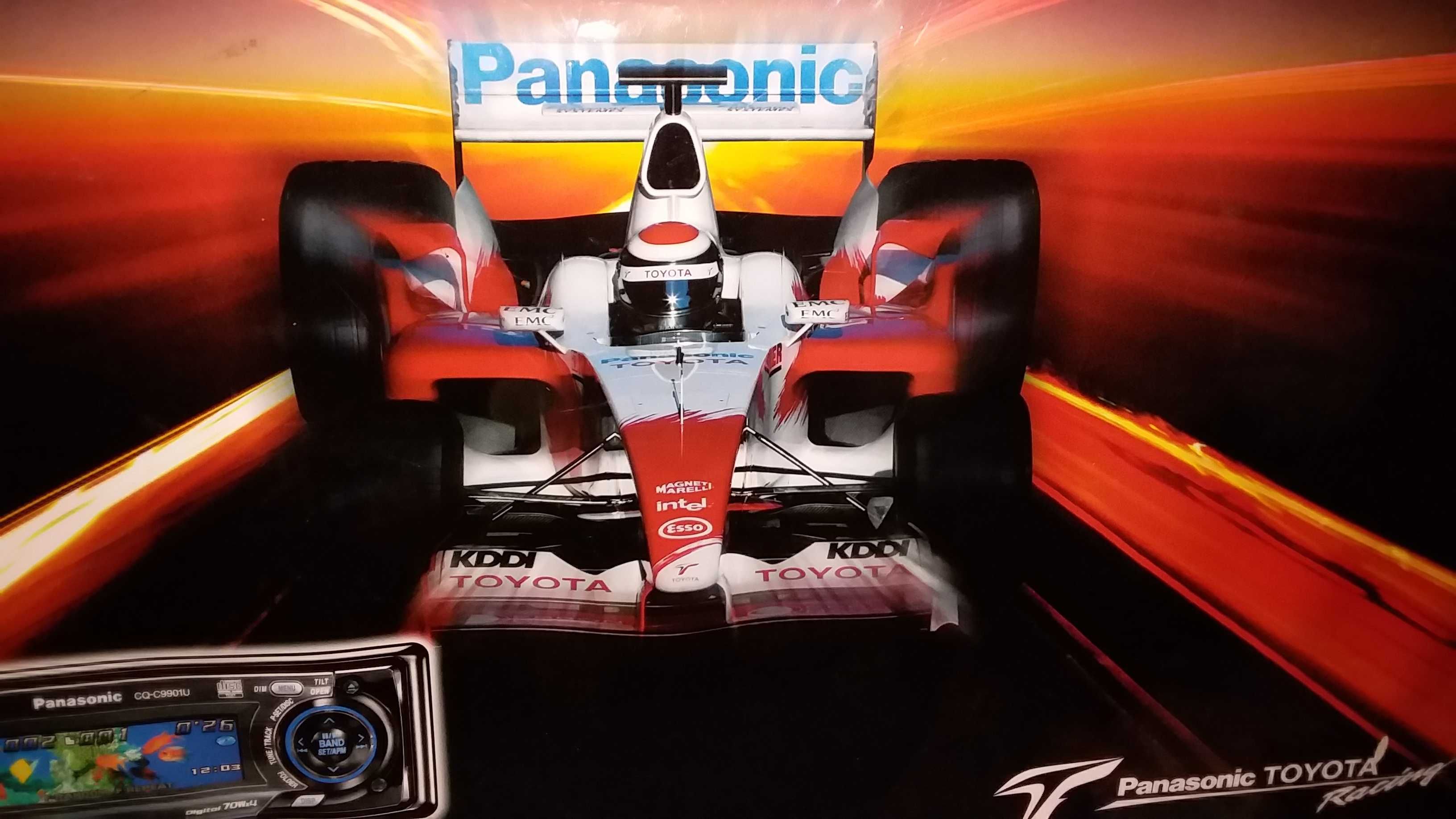 Плакат рекламный Panasonic Japan постер Toyota F1