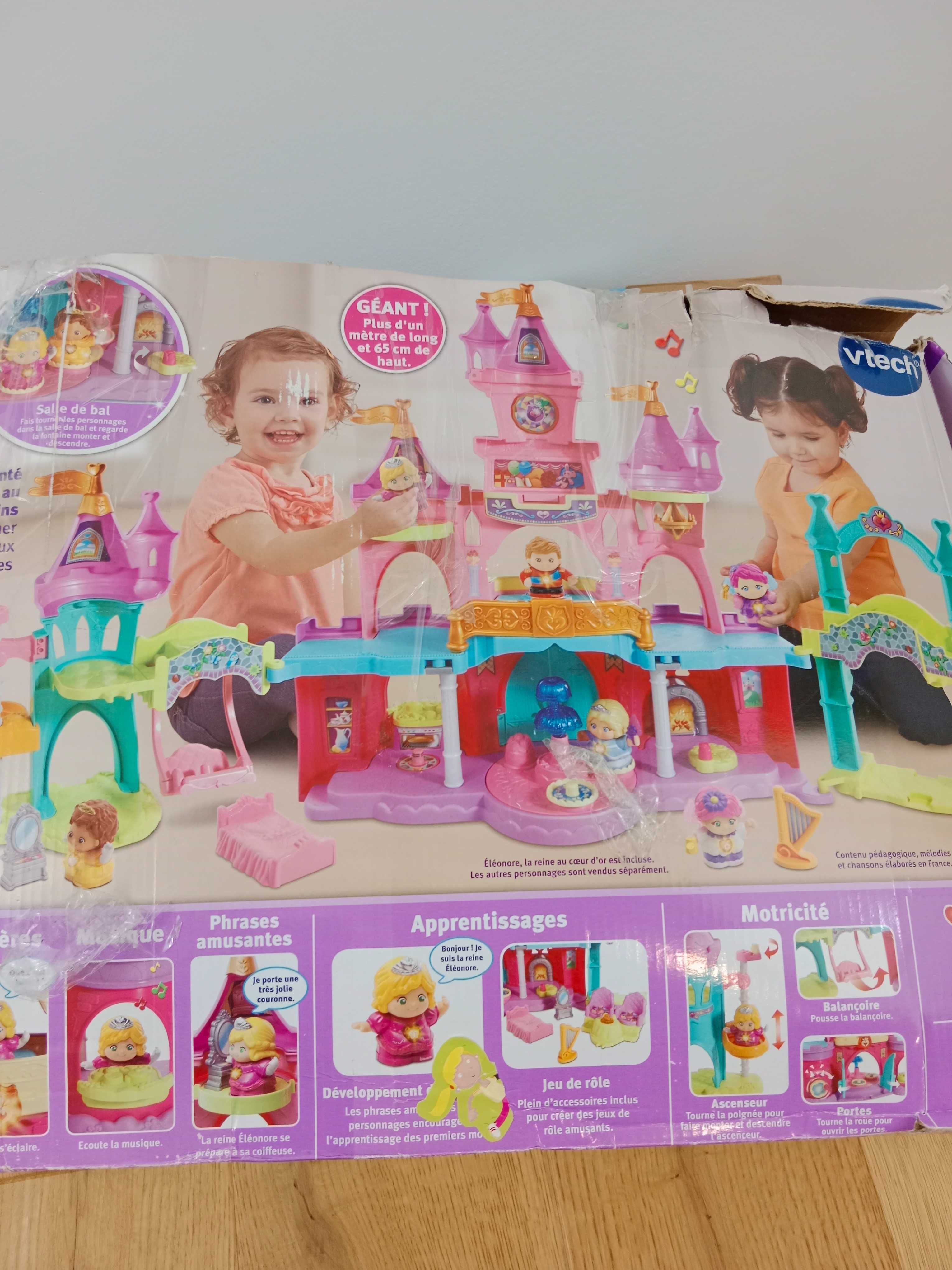 Bardzo duży interaktywny zamek, 2 księżniczki Vtech + karoca