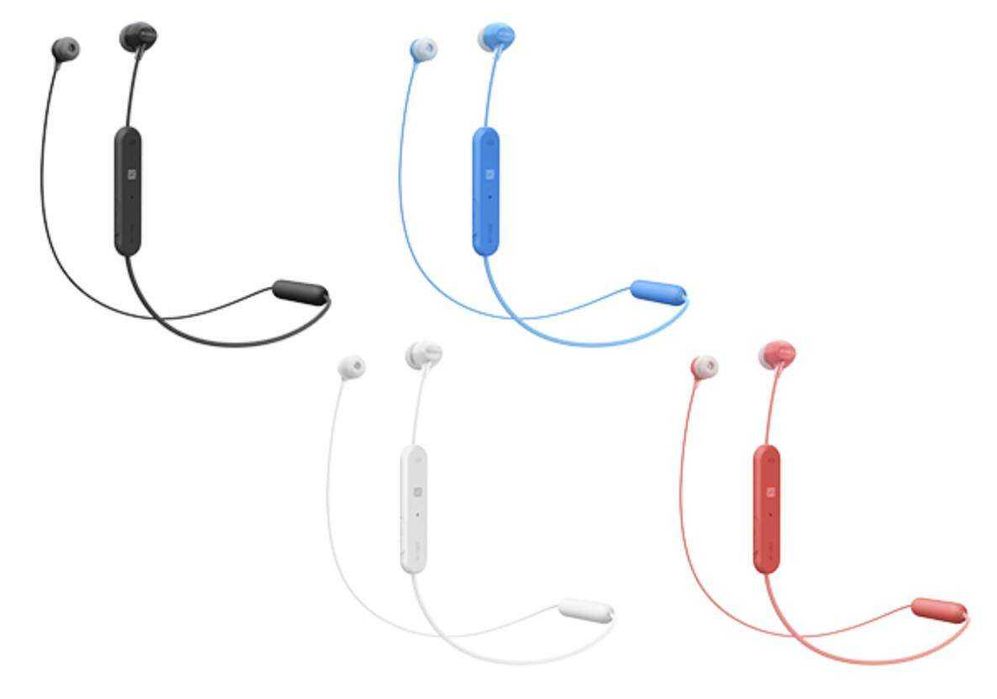 SONY WI-C300 * Douszne słuchawki bezprzewodowe BT NFC pilot mikrofon