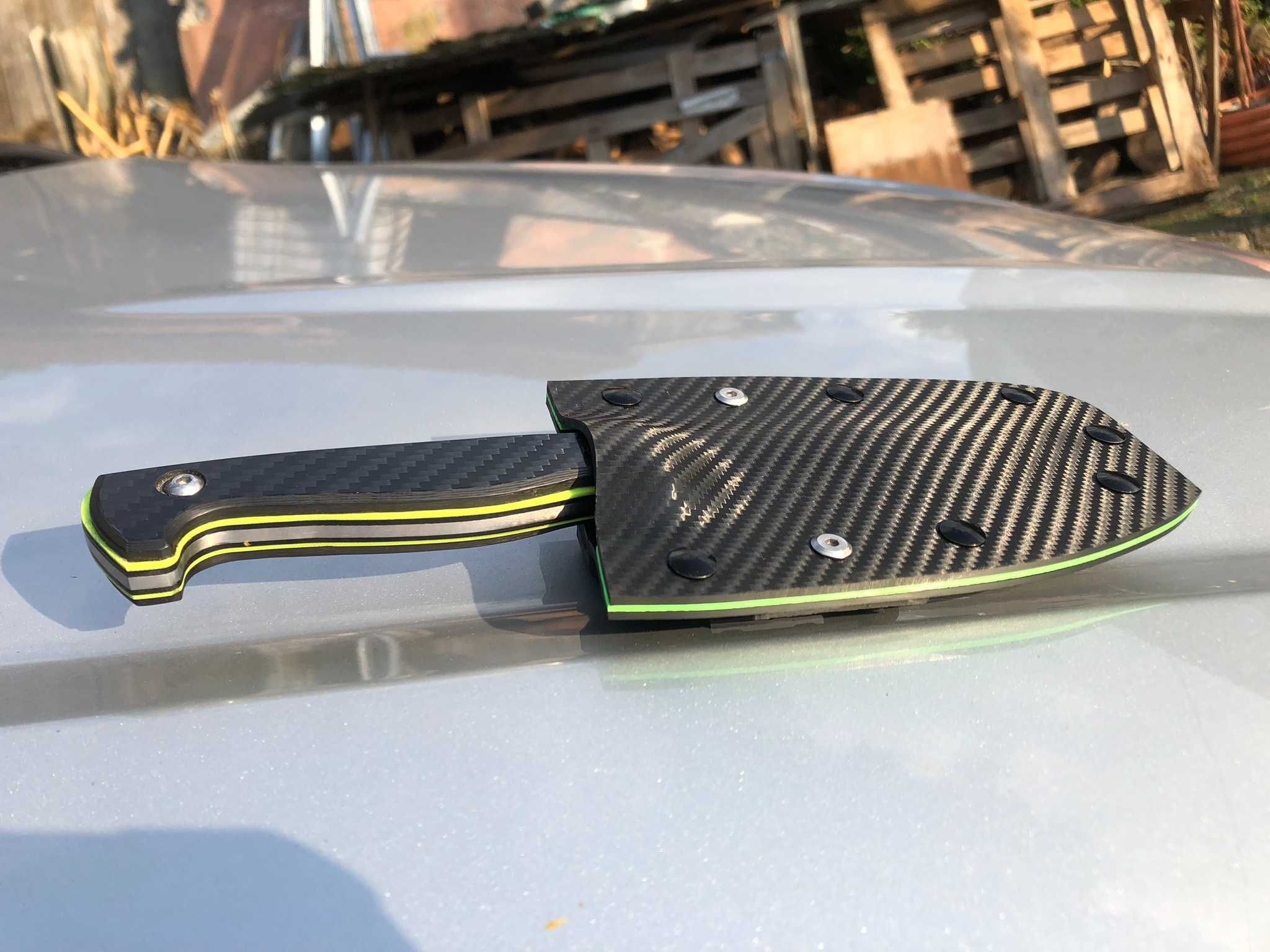 Nóż Custom Knife Damast&Carbon