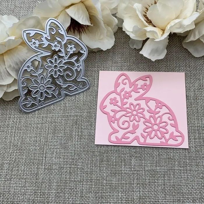 Wykrojnik zajączek królik Wielkanoc scrapbooking
