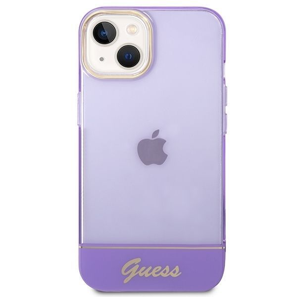 Etui Guess Translucent iPhone 14+/15+ 6.7" Fioletowe