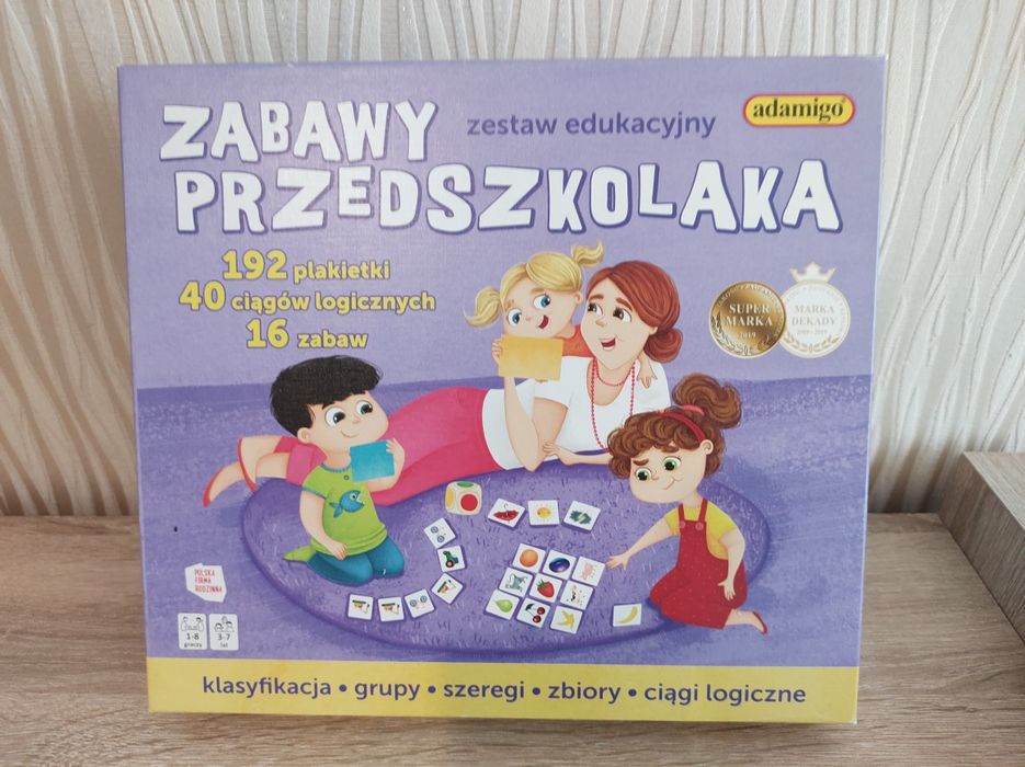 Zabawy przedszkolaka. Zestaw gier edukacyjniych.
Adamigo, Zabawy Przed