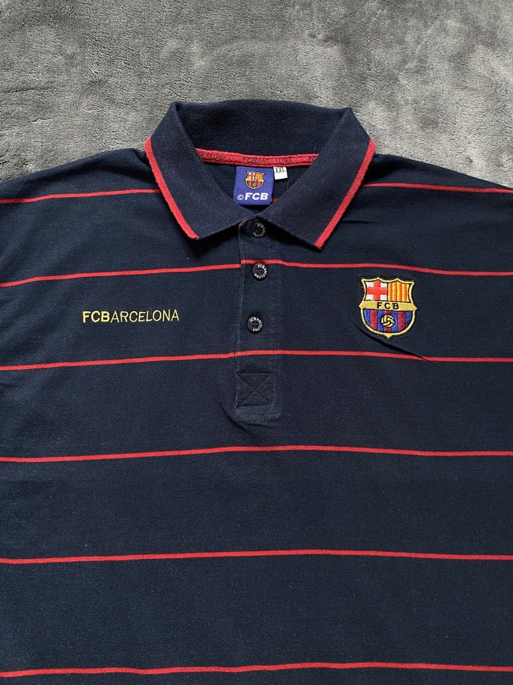 Koszulka Polo - FC Barcelona - xxl  - Polówka - Barca - Y2K