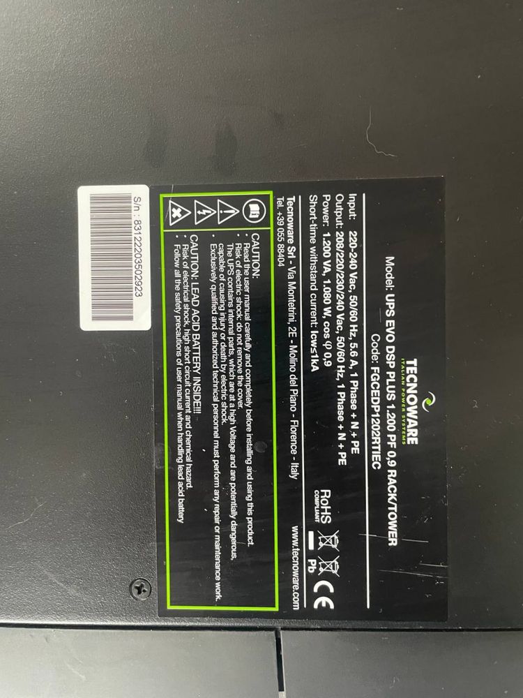 ДБЖ Techoware Evo DSP plus 1200 (1080Вт)