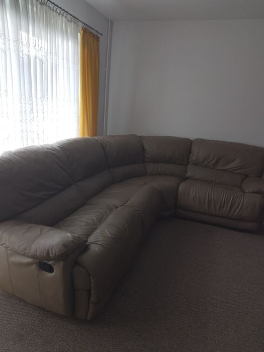 Narożnik z f relaks Skóra naturalna