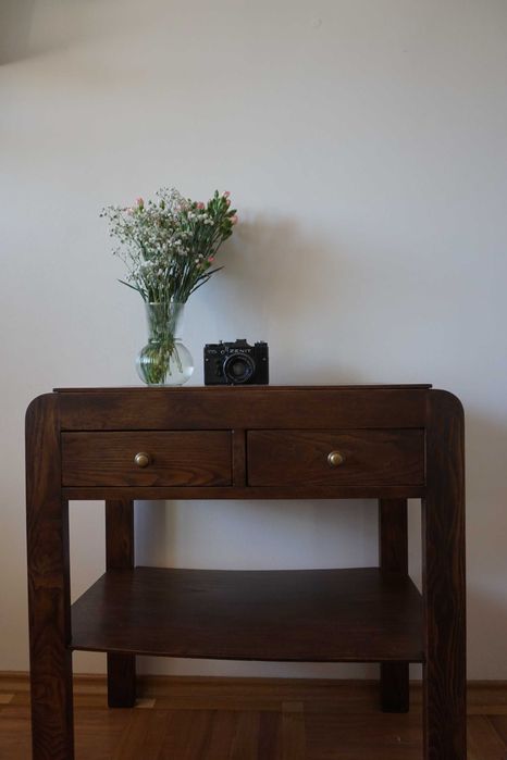 Stolik prl art deco vintage konsolka biurko model 640b