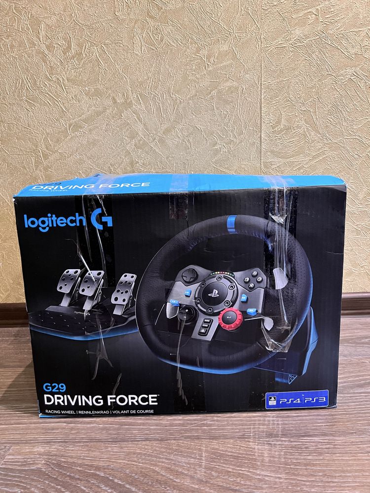 Ігровий руль Logitech G29 PC/PS 3/4/5 (thrustmaster) тести/відео, g923