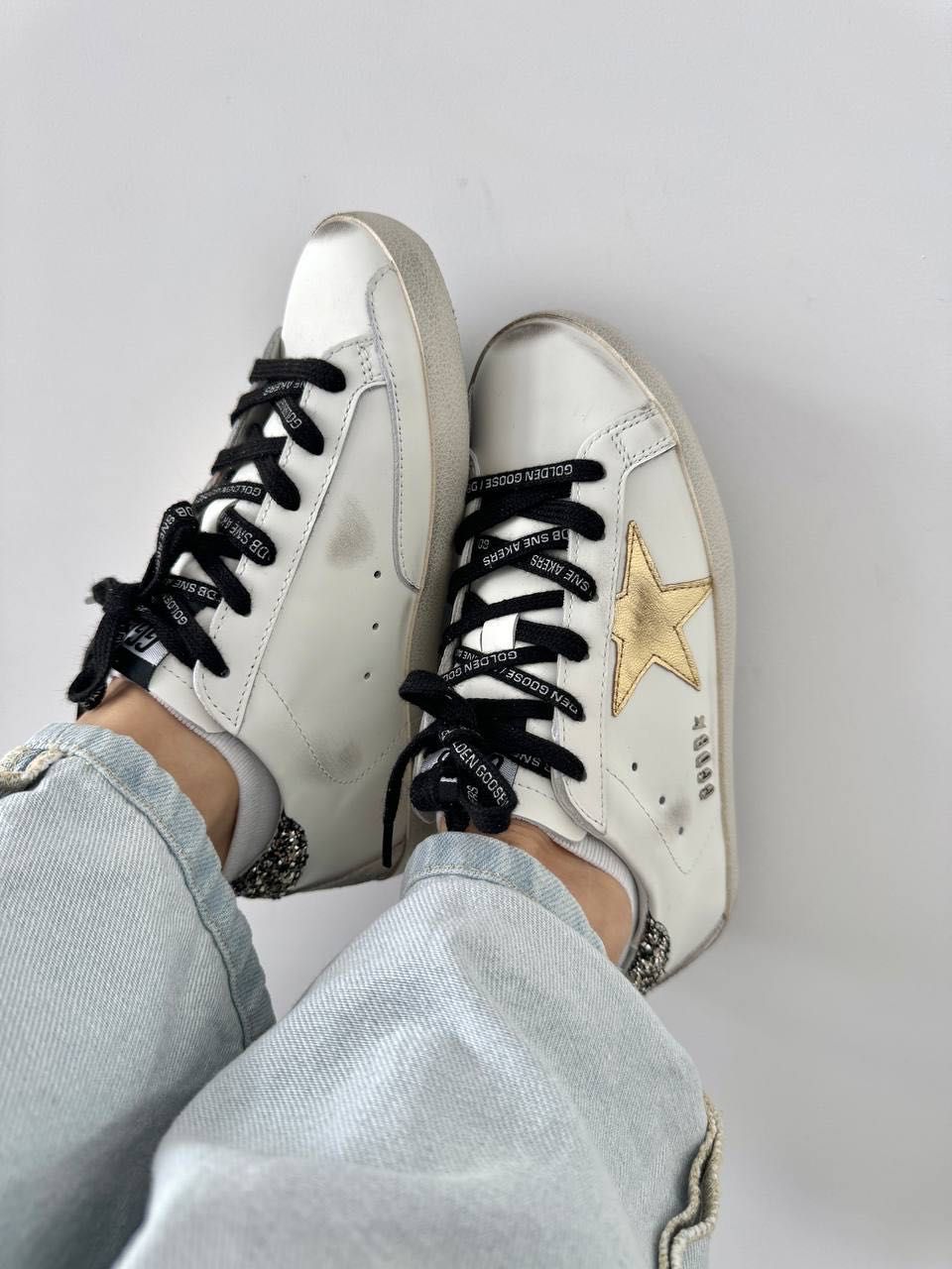 Кеди Golden Goose Superstar Gold Glitter, кеди Голден Чуз Суперстар