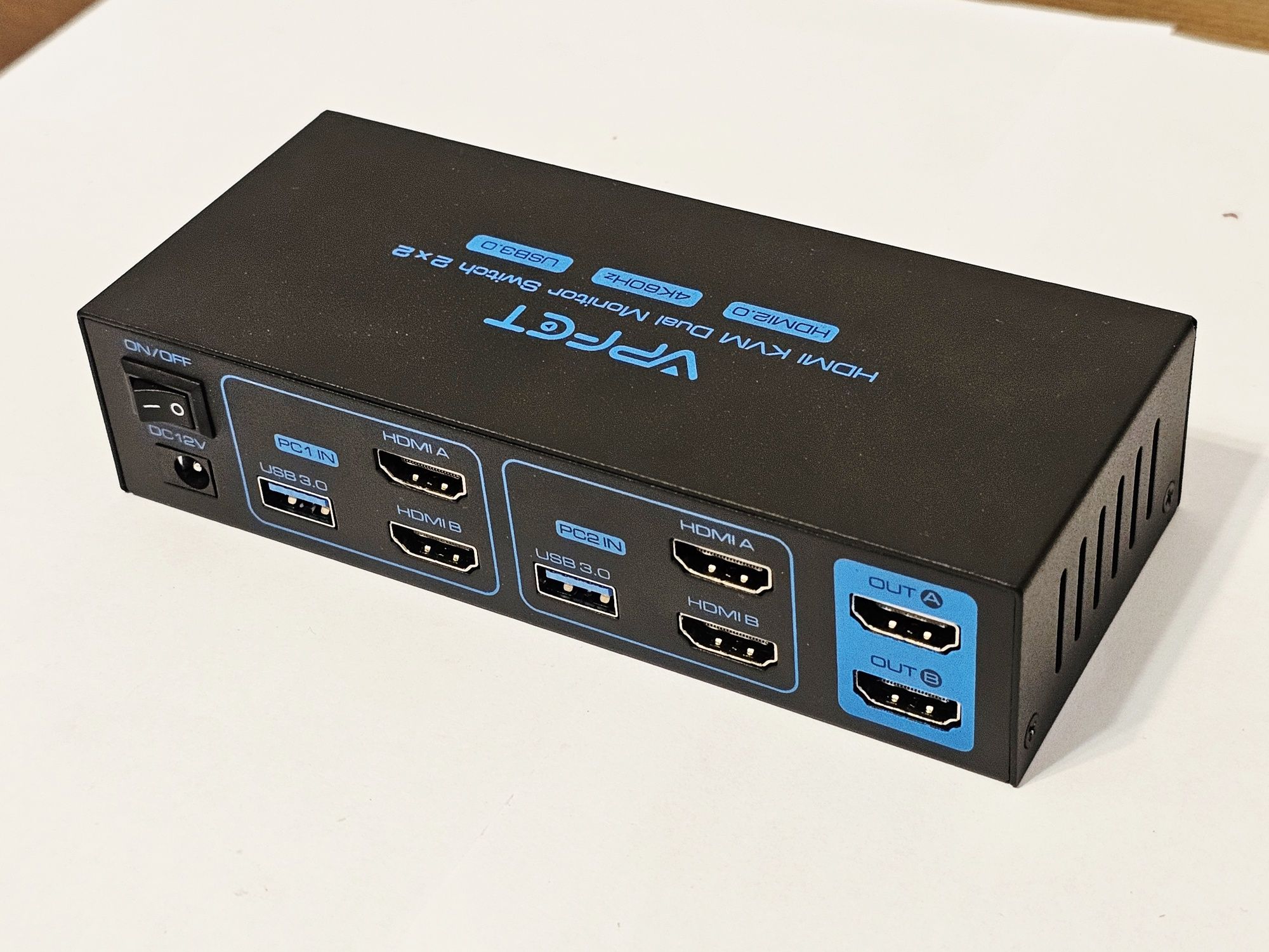 Свіч HDMI KVM Dual Monitor 2×2 VPFET VP-SW220